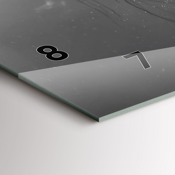 Glass wall clock rectangular Woman's lips