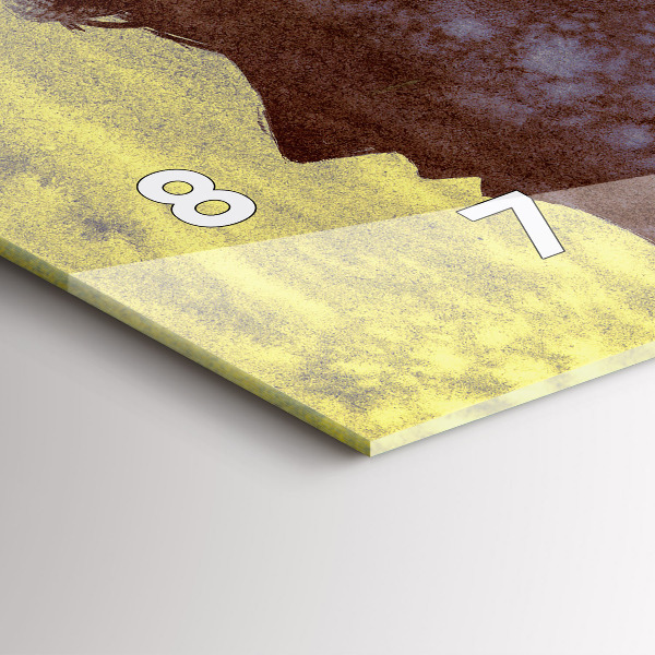 Glass wall clock rectangular Woman in the forest