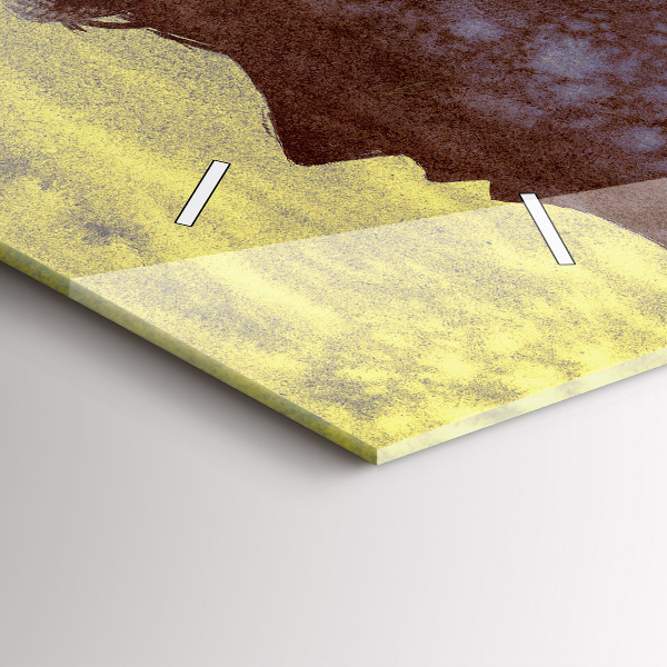 Glass wall clock rectangular Woman in the forest