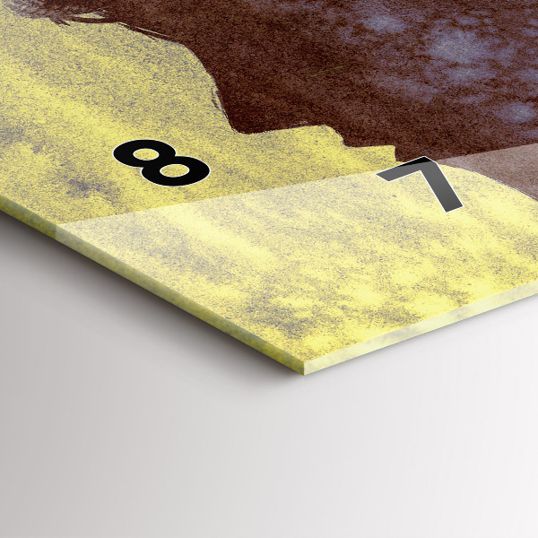 Glass wall clock rectangular Woman in the forest