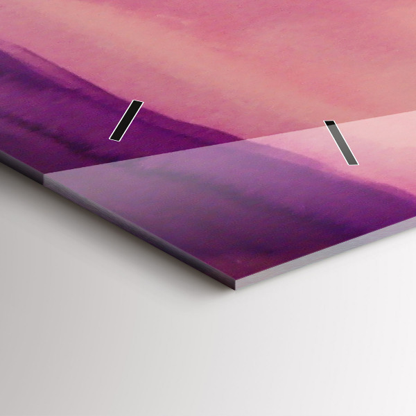 Glass wall clock rectangular Painting Women