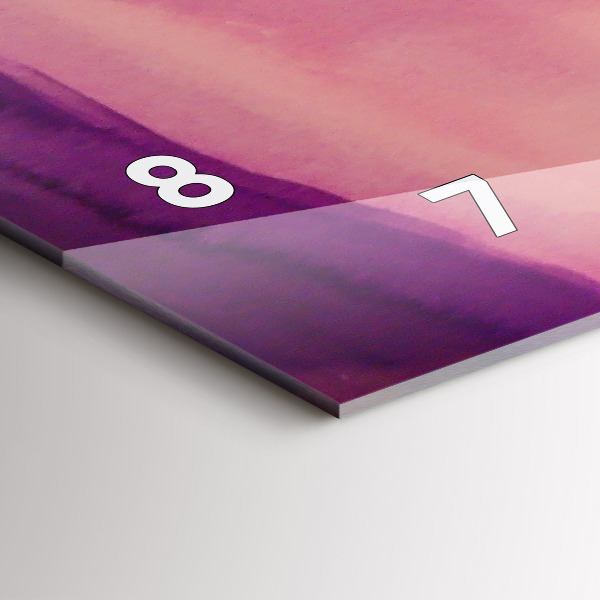 Glass wall clock rectangular Painting Women