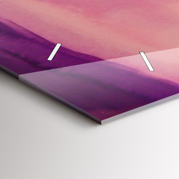 Glass wall clock rectangular Painting Women