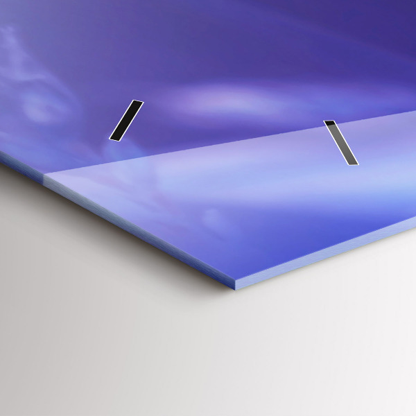 Glass wall clock rectangular Butterfly on the grass