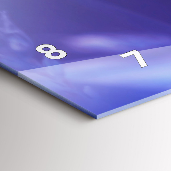 Glass wall clock rectangular Butterfly on the grass