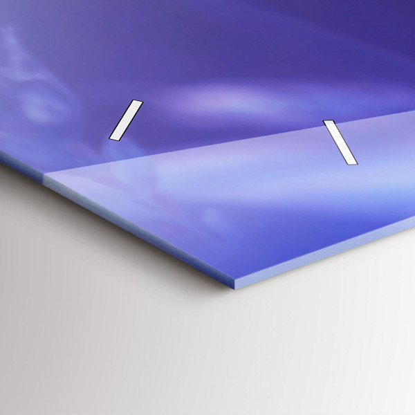 Glass wall clock rectangular Butterfly on the grass