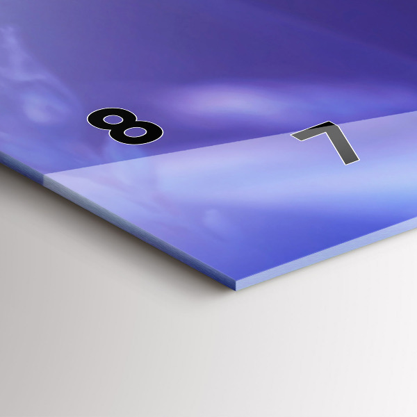 Glass wall clock rectangular Butterfly on the grass