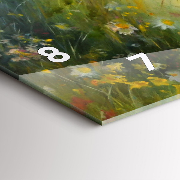 Glass wall clock rectangular Beautiful Woman With Horse
