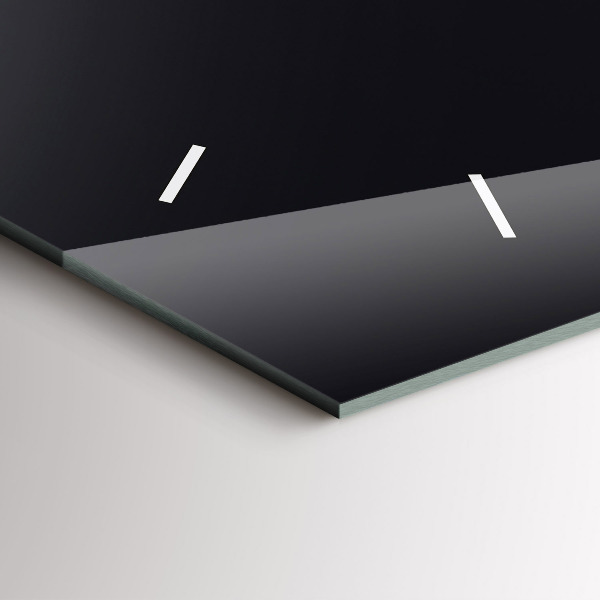 Glass wall clock rectangular Futuristic wave