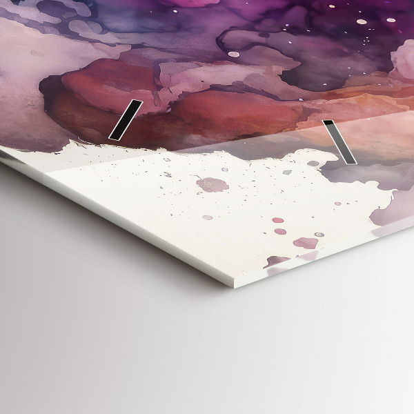 Glass wall clock rectangular Meditation lifestyle