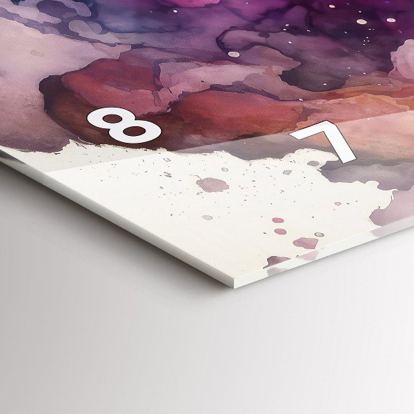 Glass wall clock rectangular Meditation lifestyle