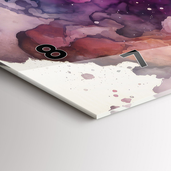 Glass wall clock rectangular Meditation lifestyle