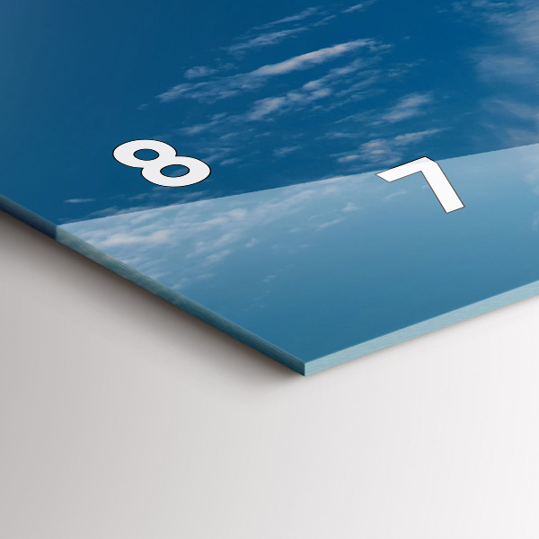 Glass wall clock rectangular Statue of Liberty New York