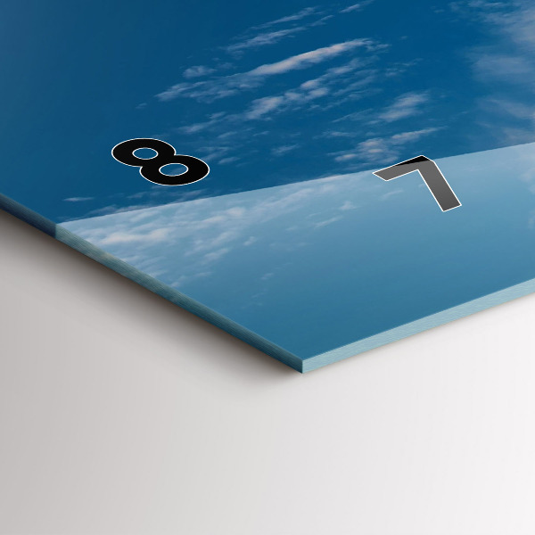 Glass wall clock rectangular Statue of Liberty New York