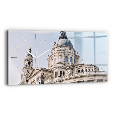 Glass wall clock rectangular St. Stephen's Basilica