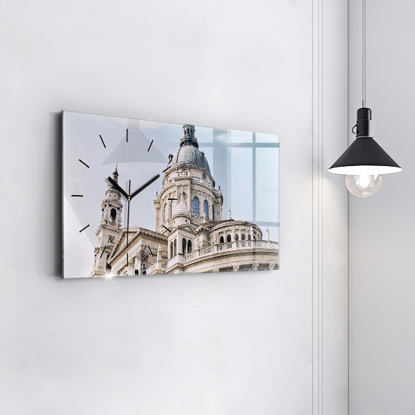 Glass wall clock rectangular St. Stephen's Basilica