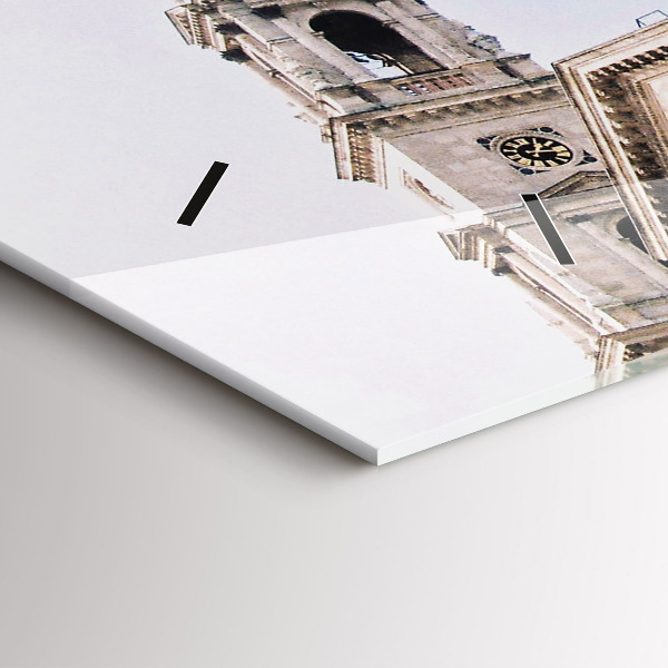 Glass wall clock rectangular St. Stephen's Basilica