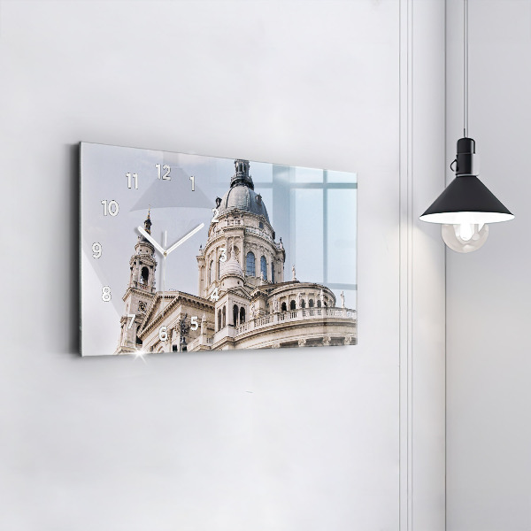Glass wall clock rectangular St. Stephen's Basilica