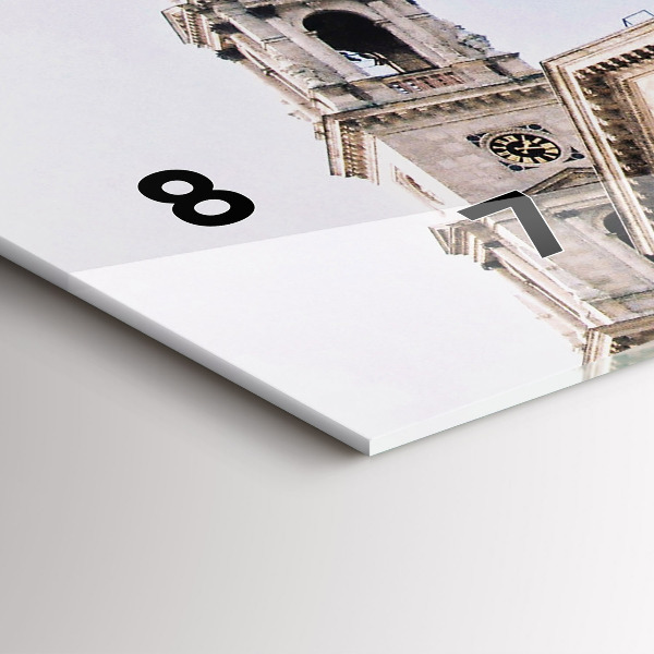 Glass wall clock rectangular St. Stephen's Basilica