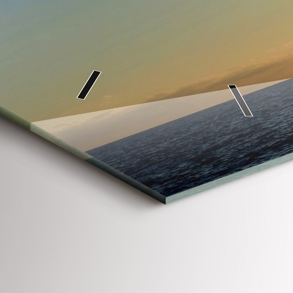 Glass wall clock rectangular Spanish Dance at Sea