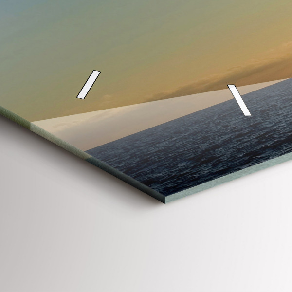 Glass wall clock rectangular Spanish Dance at Sea