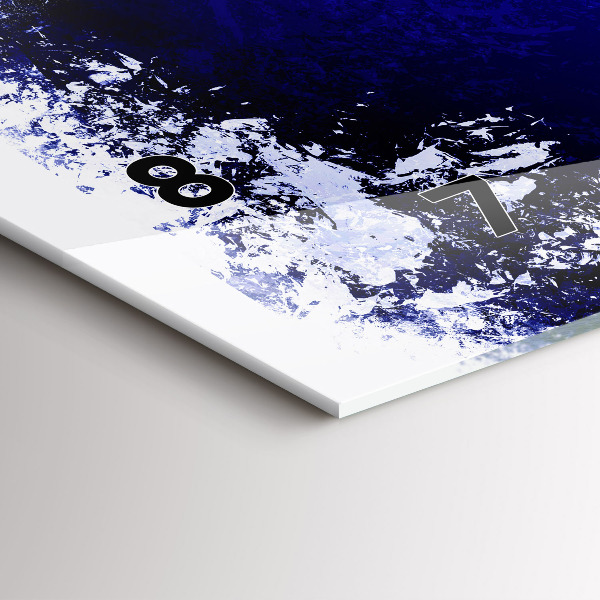 Glass wall clock rectangular Flag of France