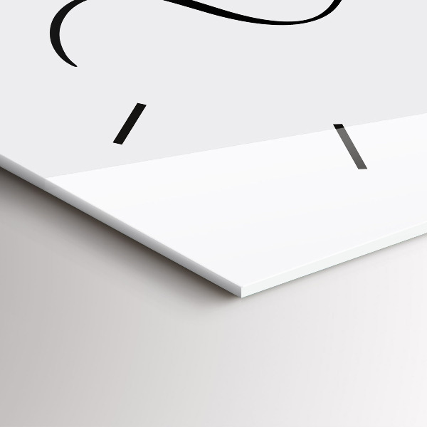 Glass wall clock rectangular The inscription Memories