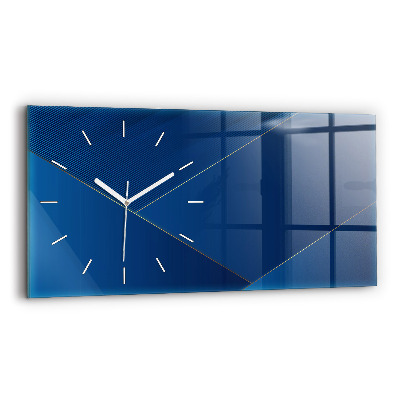 Glass wall clock rectangular Decorative abstraction