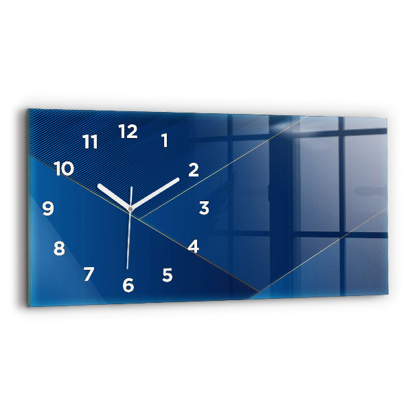 Glass wall clock rectangular Decorative abstraction