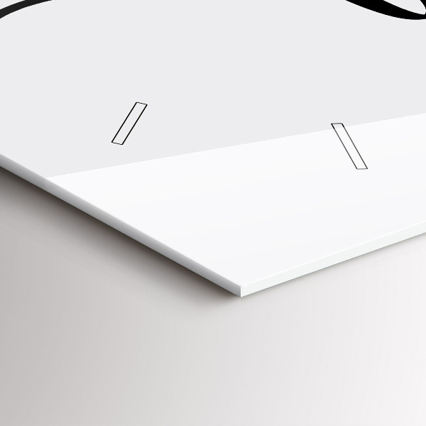 Glass wall clock rectangular The inscription family