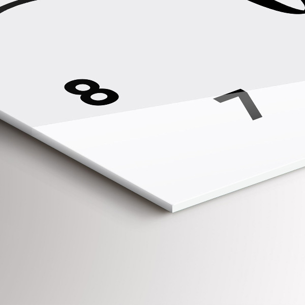 Glass wall clock rectangular The inscription family