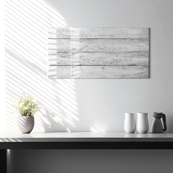 Glass wall clock rectangular Painted boards