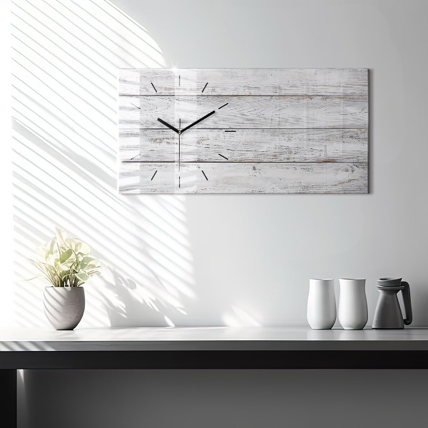 Glass wall clock rectangular Painted boards