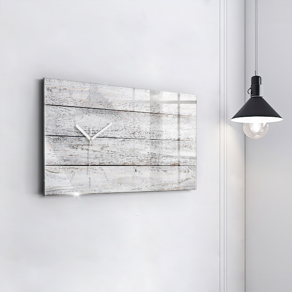 Glass wall clock rectangular Painted boards