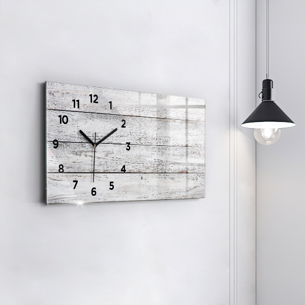 Glass wall clock rectangular Painted boards