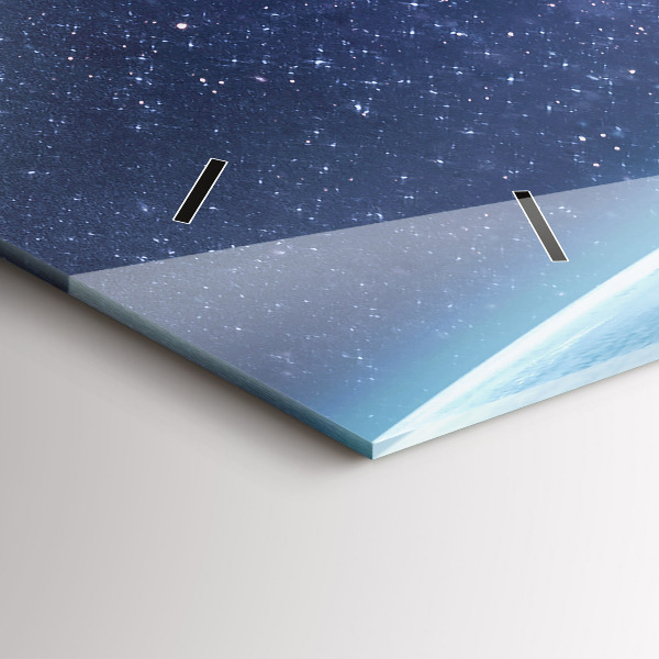 Glass wall clock rectangular Astronaut