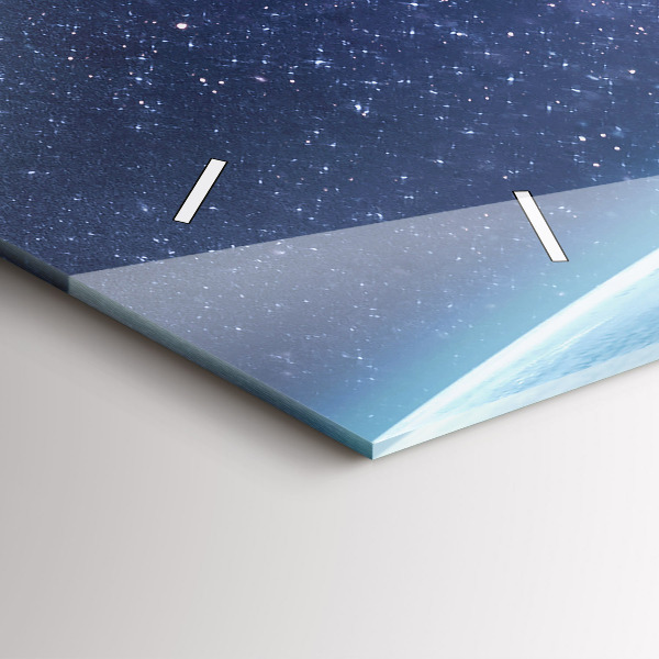 Glass wall clock rectangular Astronaut