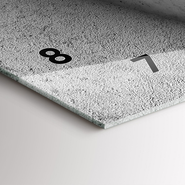 Glass wall clock rectangular Abstraction triangles