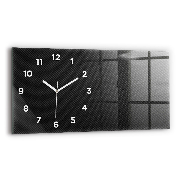 Glass wall clock rectangular Dark abstraction