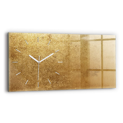 Glass wall clock rectangular Decorative canvas