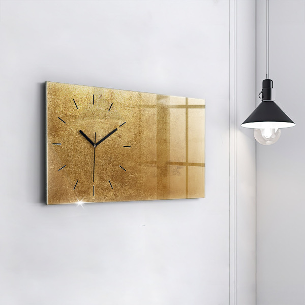 Glass wall clock rectangular Decorative canvas