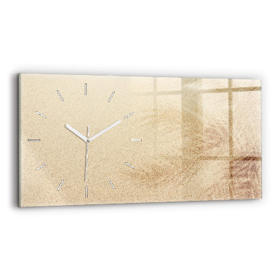 Glass wall clock rectangular Summer accessories