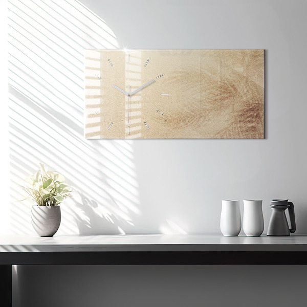 Glass wall clock rectangular Summer accessories