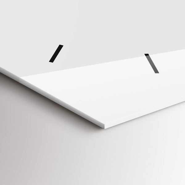 Glass wall clock rectangular Moon Phases and the Eye