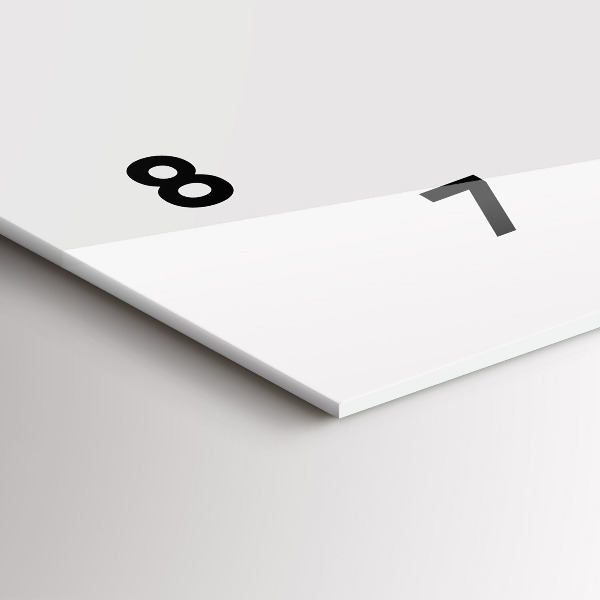 Glass wall clock rectangular Moon Phases and the Eye