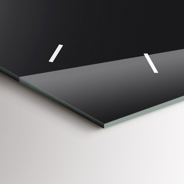 Glass wall clock rectangular Moon Phases and Insect