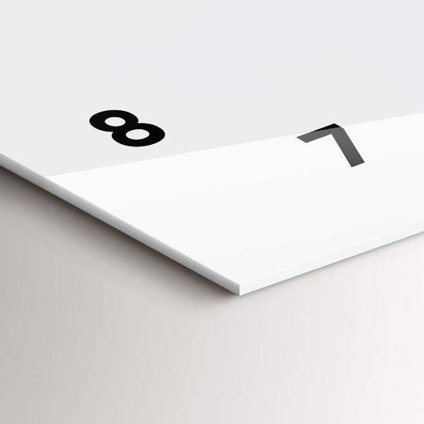 Glass wall clock rectangular Astronomy clock