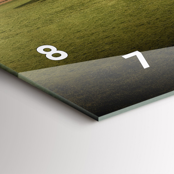 Glass wall clock rectangular Stonehenge Nimbostratus