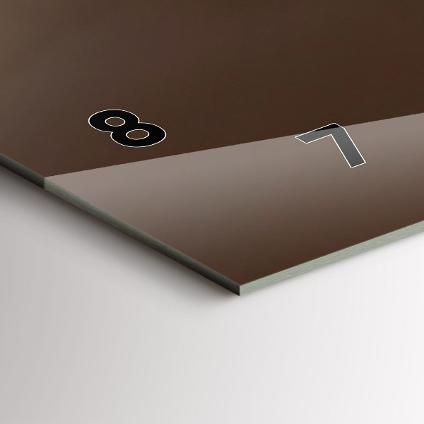 Glass wall clock rectangular Quad in the desert