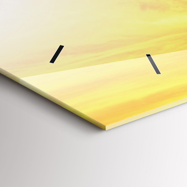 Glass wall clock rectangular The Eiffel Tower in Paris